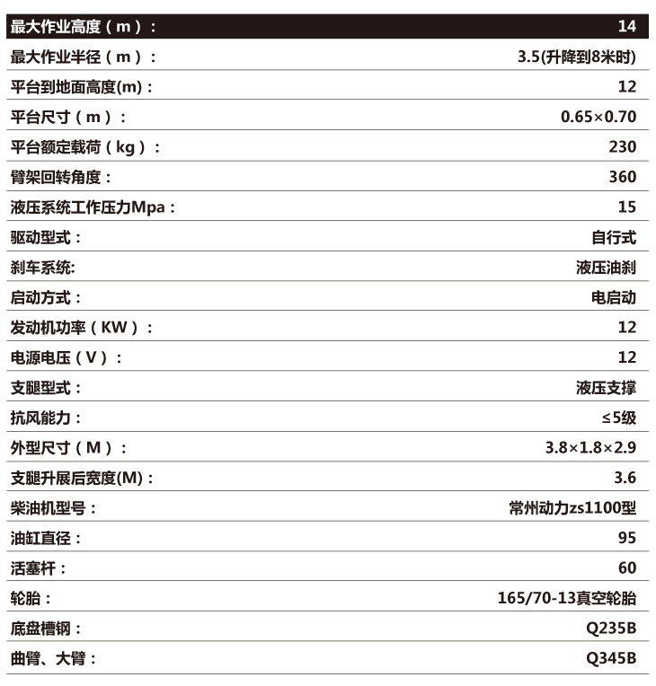 曲臂升降機(jī)